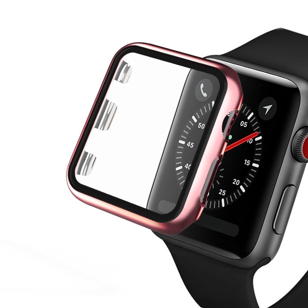 Generic - Coque en TPU cadre de placage rose pour Apple Watch Series 3/2/1 38mm - Accessoires bracelet connecté
