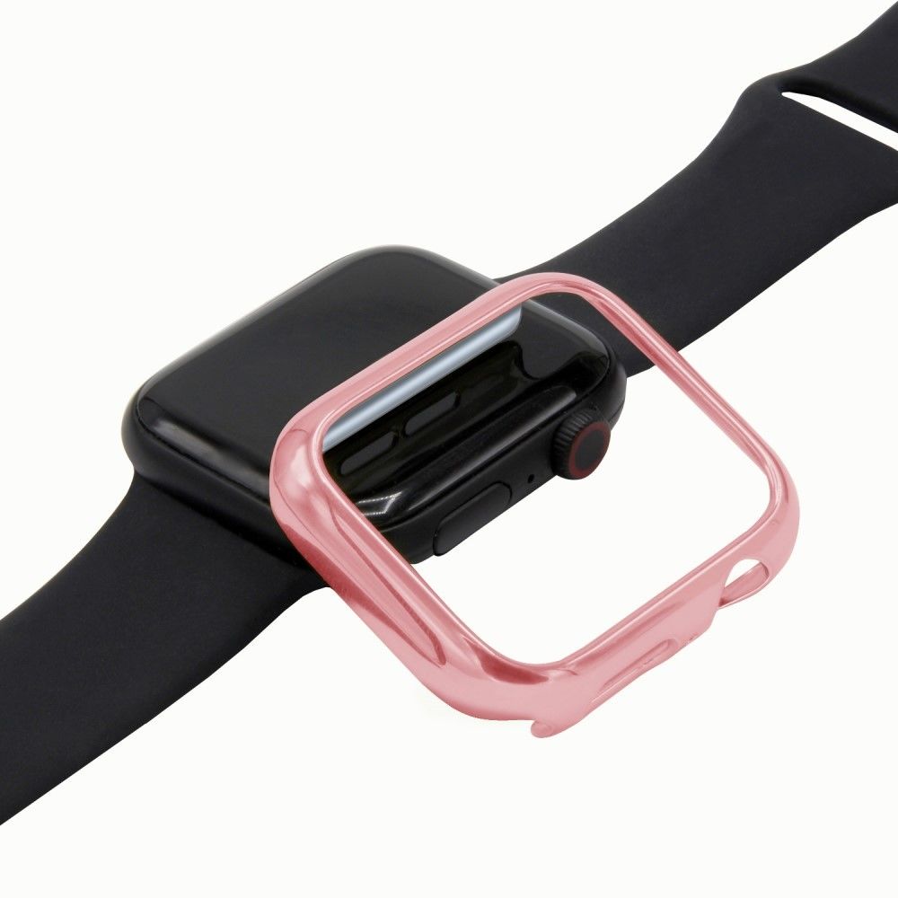 marque generique - Coque en TPU Cadre rose pour votre Apple Watch Series 4 40mm - Accessoires bracelet connecté