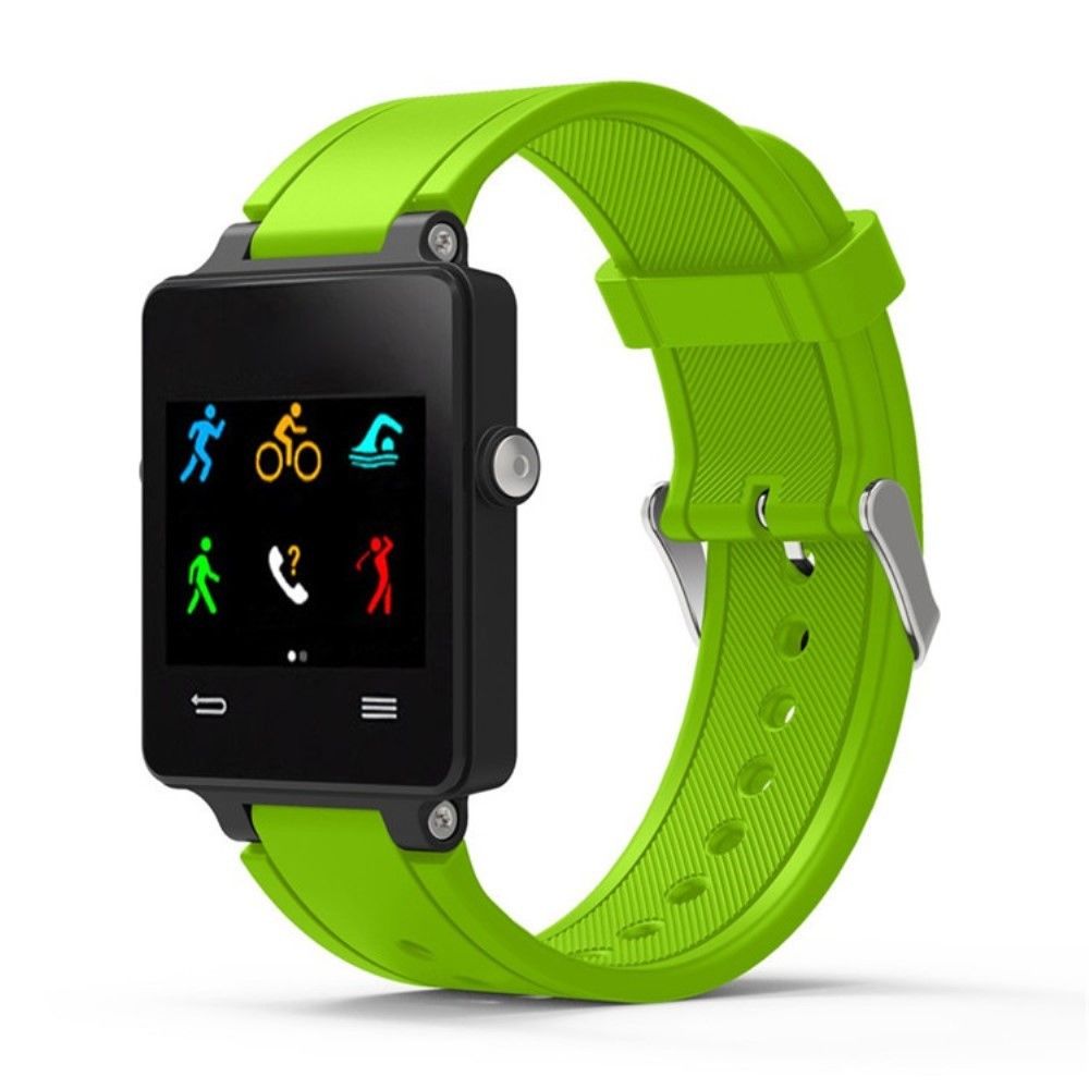 marque generique - Bracelet en silicone vert pour votre Garmin Vivoactive Acetate - Accessoires bracelet connecté