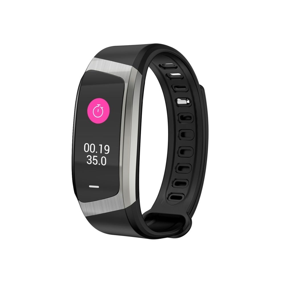 Wewoo - Bracelet connecté noir + argent 0,96 pouces HD écran couleur Fitness Tracker montre Smart Wristband, mode sport de soutien / fréquence cardiaque / tension artérielle / moniteur de sommeil / appareil photo Bluetooth / rappel de boire + - Bracelet connecté