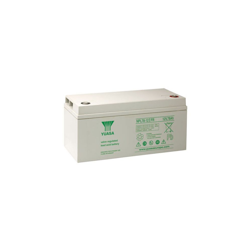 Yuasa - Batterie plomb étanche NPL78-12 Yuasa 12v 78ah - Alarme connectée