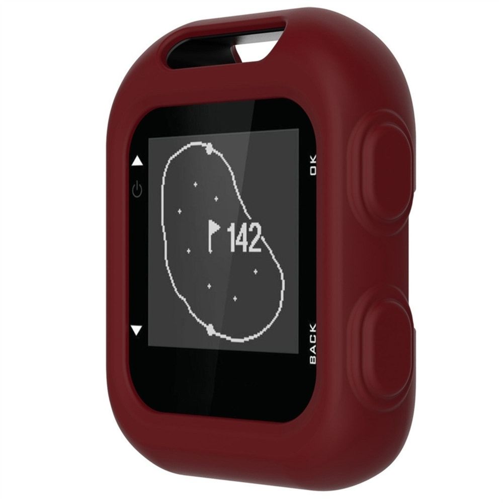 Wewoo - Boîtier de montre Housse de protection en silicone pour Garmin Approach G10 Golf Vin Rouge - Accessoires montres connectées