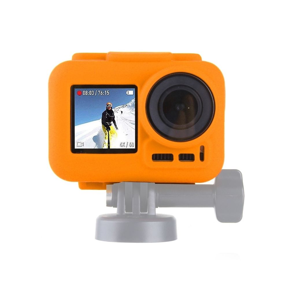 Wewoo - Etui en silicone pour Action Osmo avec cadre Orange - Caméras Sportives