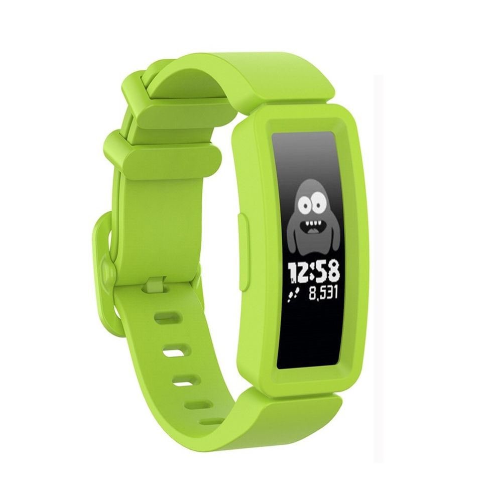 Wewoo - Bracelet pour montre connectée Fitbit Inspire HR / Ace 2 Silicone Smart Watch de remplacement Vert - Bracelet connecté