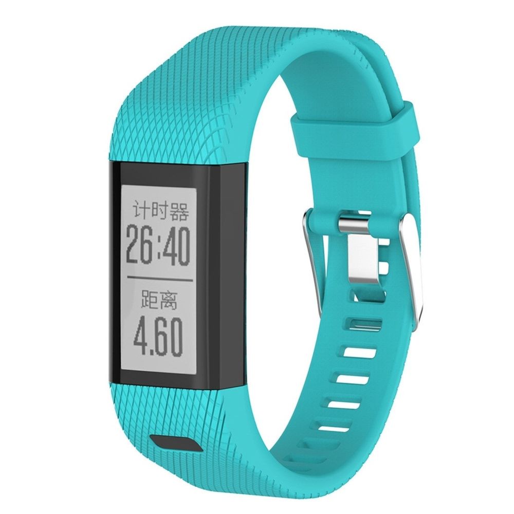 Wewoo - Bracelet pour montre connectée en silicone Smart Watch Garmin Vivosmart HR + vert menthe - Bracelet connecté