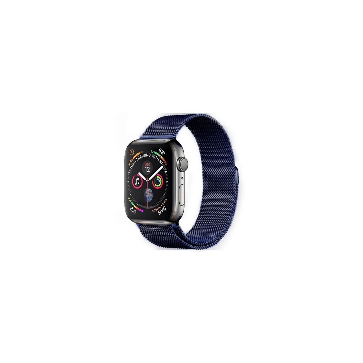 Ibroz - Ibroz Bracelet Apple Watch 40mm en maille bleu - Accessoires Apple Watch
