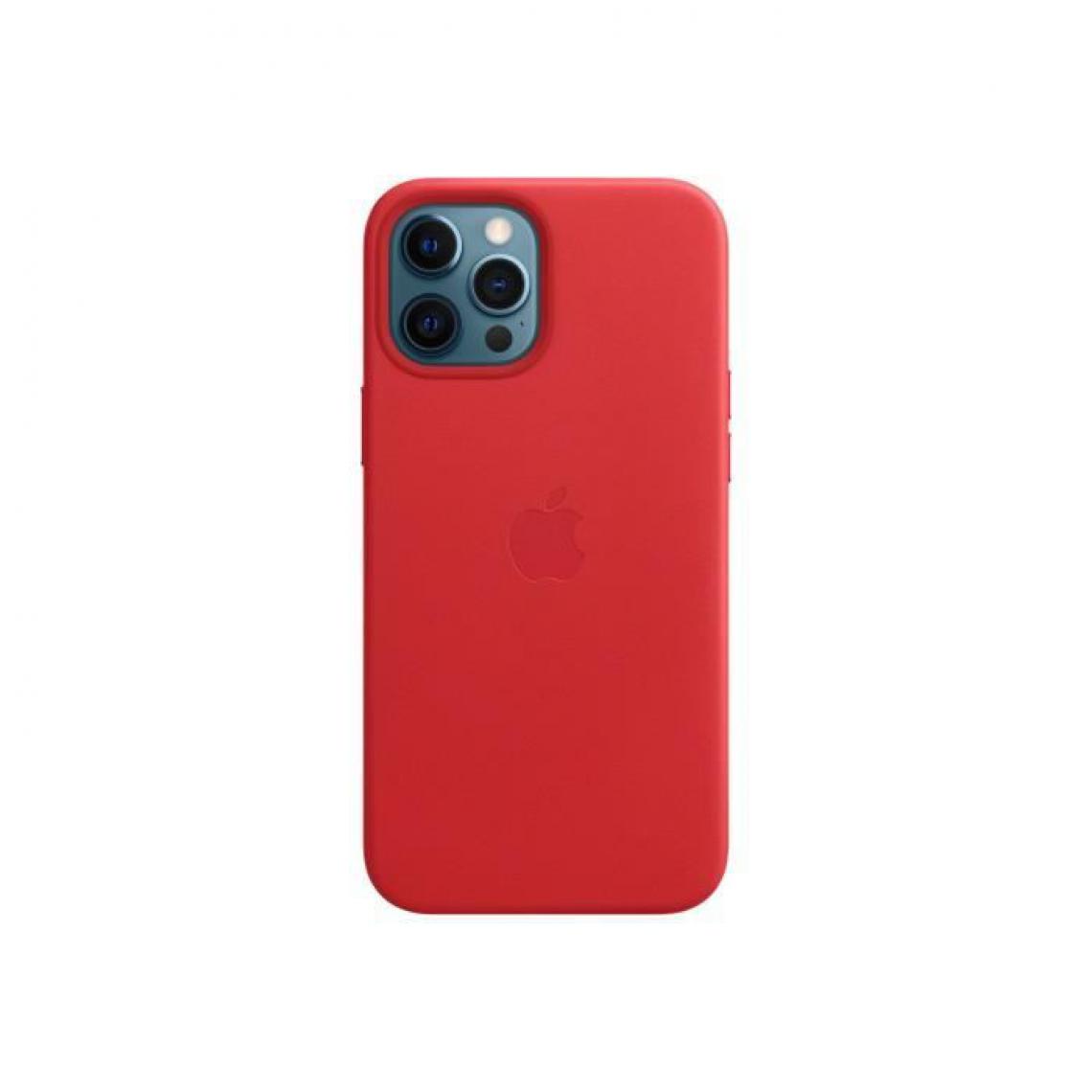 Apple - APPLE iPhone 12 Pro Max Coque en cuir avec MagSafe - (PRODUCT)RED - Bracelet connecté