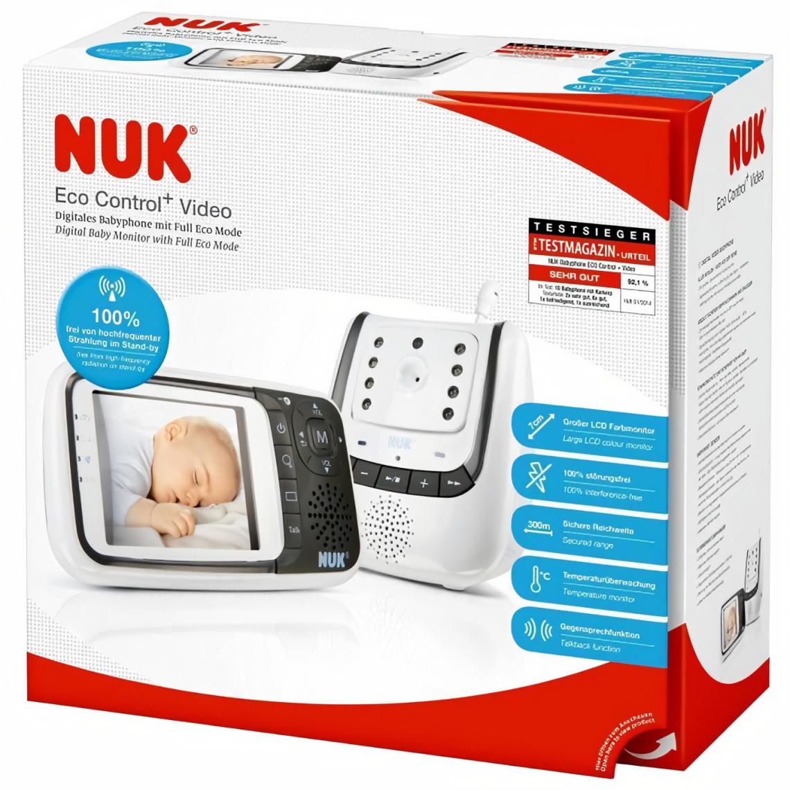 Nuk - NUK Eco control + Video 10.256.296 - Babyphone connecté