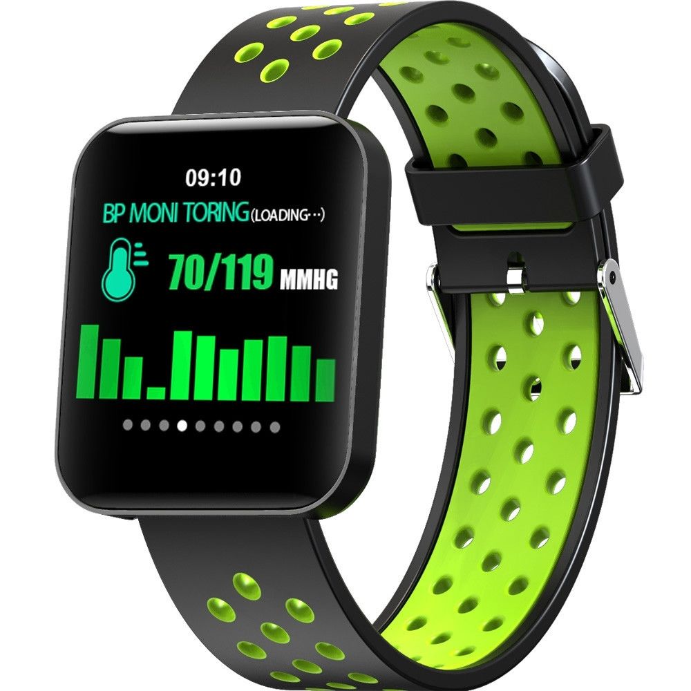 Wewoo - Bracelet connecté S88 1,54 pouces Écran couleur TFT Smartwatch IP67 imperméableBracelet en siliconeRappel d'appel de soutien / Surveillance de la fréquence cardiaque / du sommeil / Rappel sédentaire / de la pression artérielle Vert - Bracelet connecté