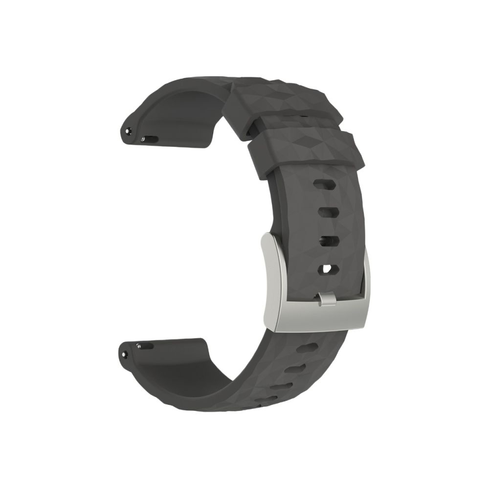 Wewoo - Bracelet pour montre connectée Dragonne de remplacement en silicone SUUNTO Sport Baro Gris - Bracelet connecté