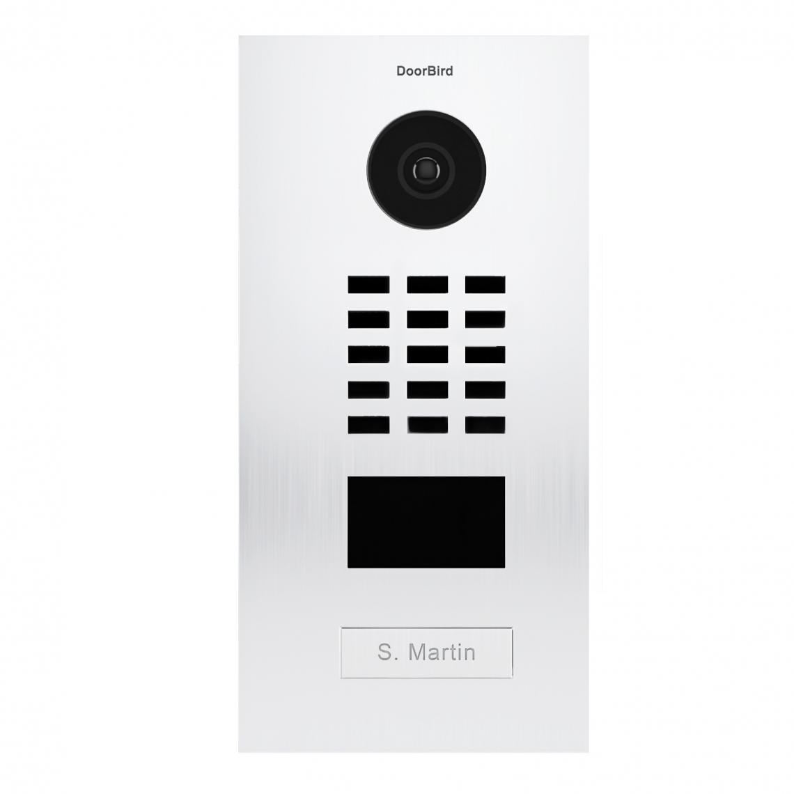 Doorbird - Portier vidéo IP D2101V V2 RAL 9016 - Sonnette et visiophone connecté