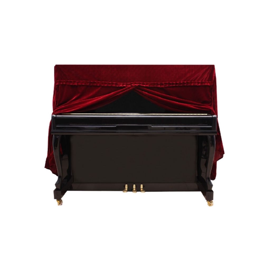 Wewoo - Housse de protection pour instrument en velours doré Pianocouverture complètetaille 150x60x110cm rouge - Aspirateur eau et poussière