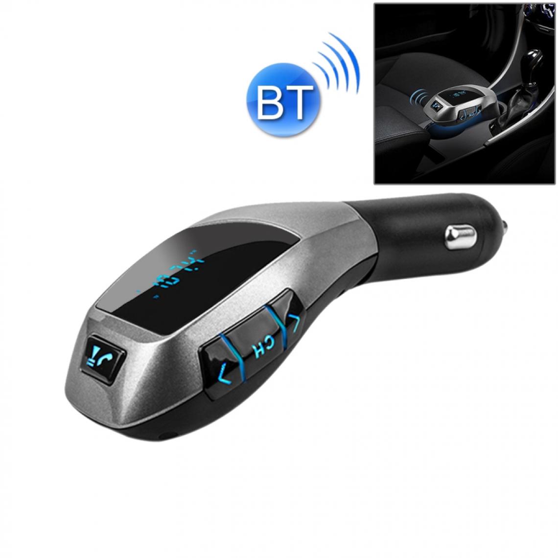 Wewoo - Transmetteur FM Auto pour iPhone, Samsung, Sony, MP3, Carte Micro SD de la musique Lecture / mains-libres de téléphone de réponse / smartphone de charge Bluetooth voiture - Passerelle Multimédia