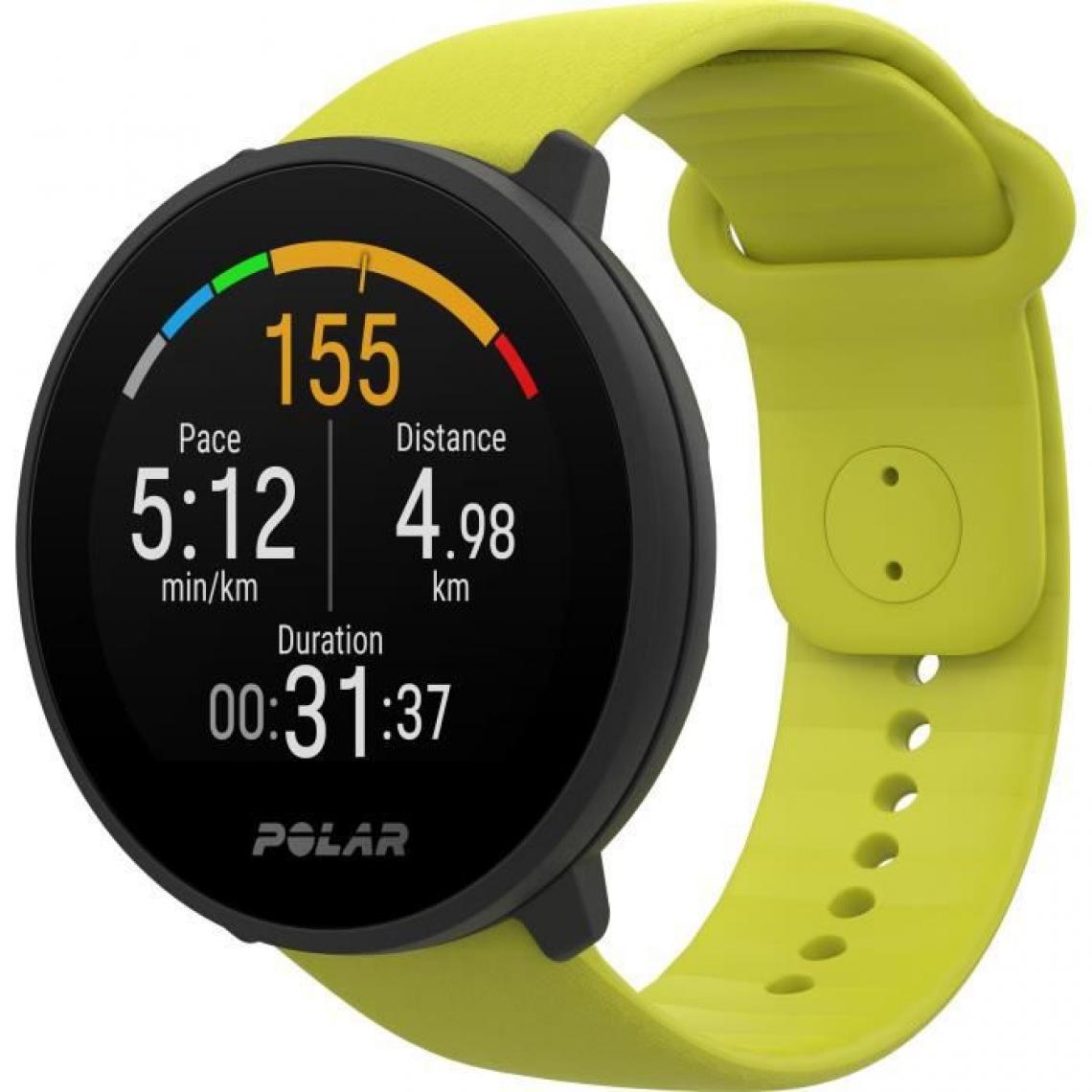Polar - POLAR Unite - Montre fitness étanche avec GPS - S/L - Lime - Montre connectée
