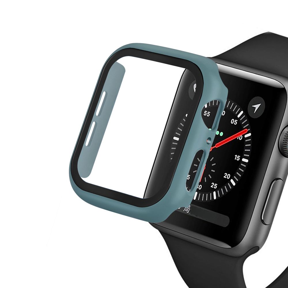 Izen - Coque De Protection + Film Verre Pour Apple Watch Modèle 38Mm Série 1 2 3_Menthe - Accessoires Apple Watch