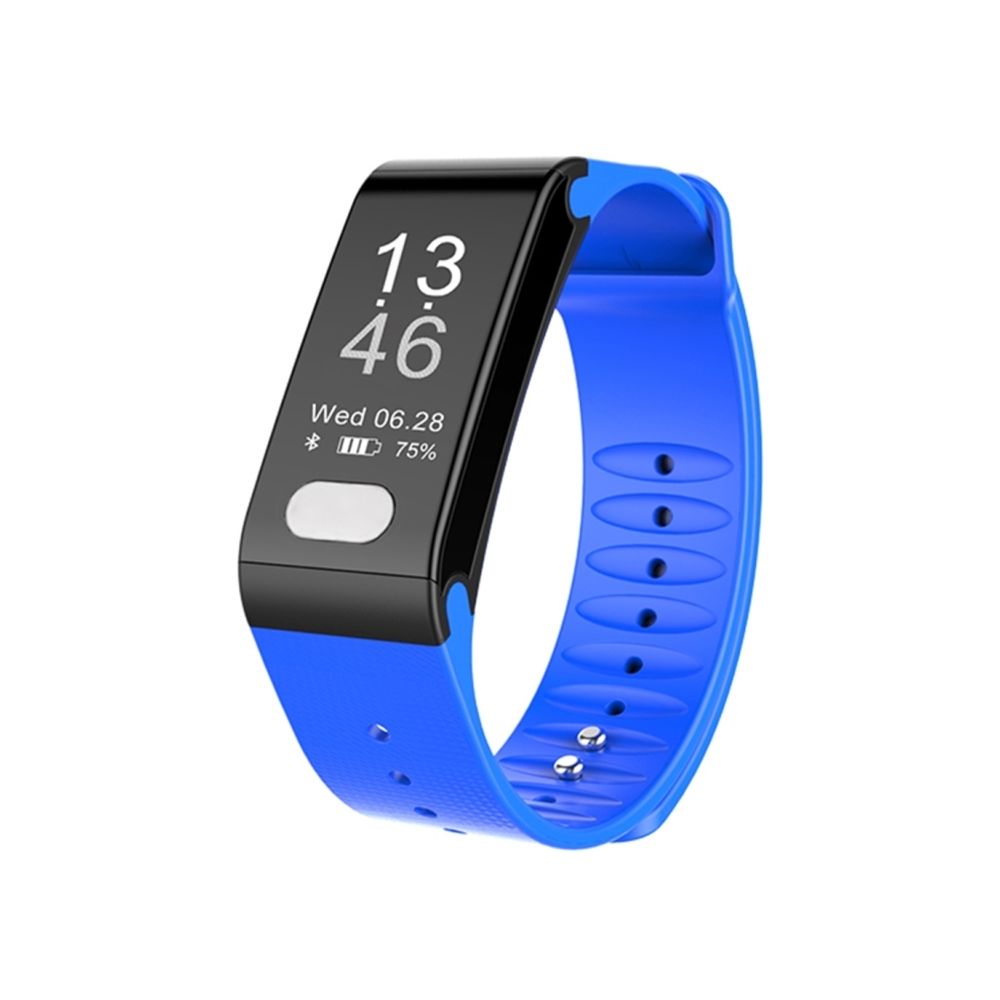 Wewoo - Bracelet connecté Smartwatch Fitness Tracker 0,96 pouce OLED à à puce, Support Sports Mode / ECG / moniteur de fréquence cardiaque / pression artérielle / de sommeil bleu - Bracelet connecté