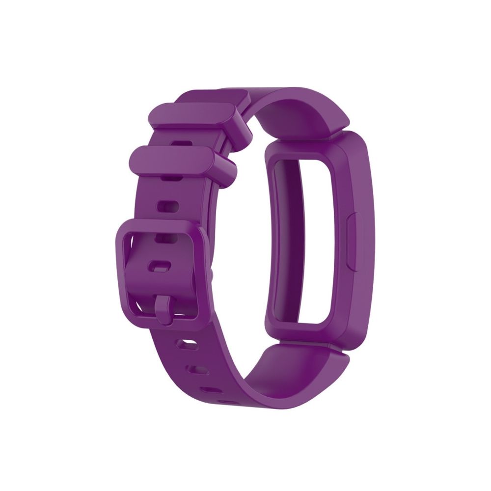Wewoo - Bracelet pour montre connectée de en silicone Smartwatch Fitbit Inspire HR violet foncé - Bracelet connecté