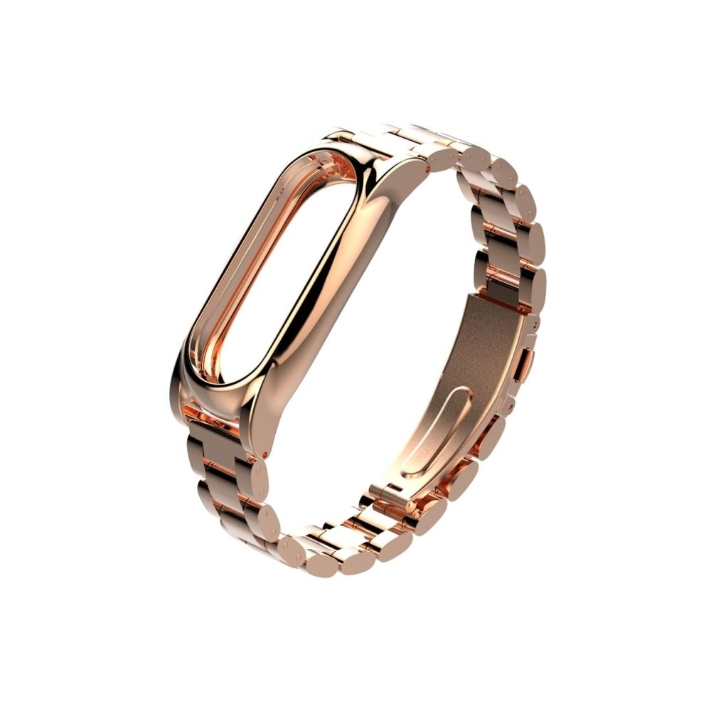 Wewoo - Bracelet or pour Xiaomi Mi Bande 2 bracelets en acier inoxydable Remplacer les accessoires, hôte non inclus Mijobs en métal - Bracelet connecté