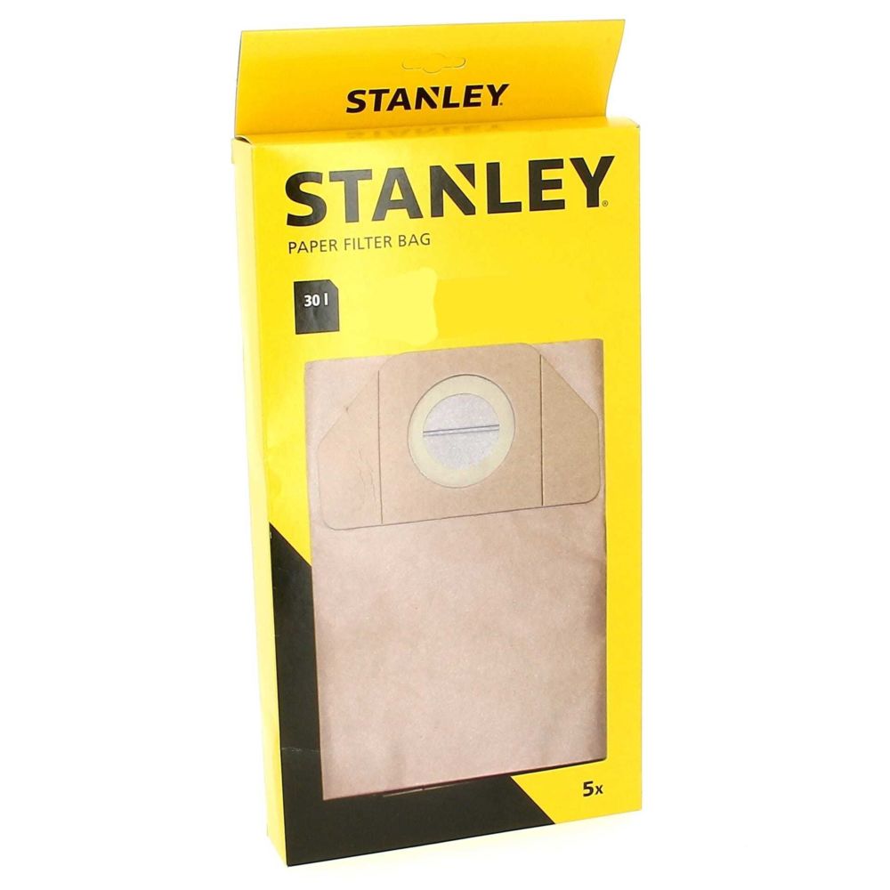 Stanley - Sacs aspirateur par 5 30l pour Aspirateur Stanley - Accessoire entretien des sols