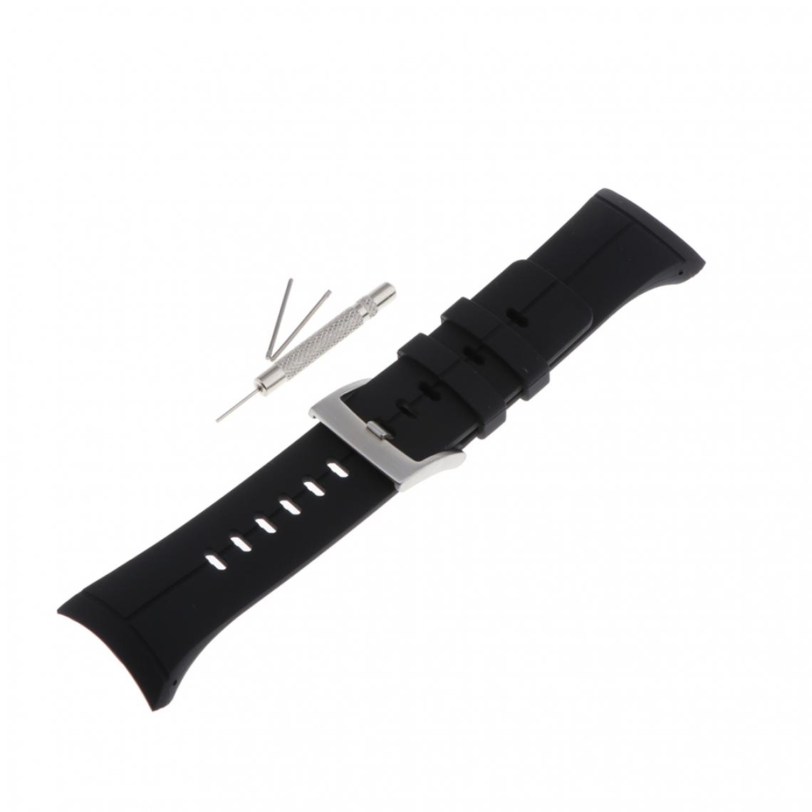 marque generique - Bandes de bracelet de rechange en caoutchouc pour SUUNTO Spartan Ultra Blue - Accessoires montres connectées