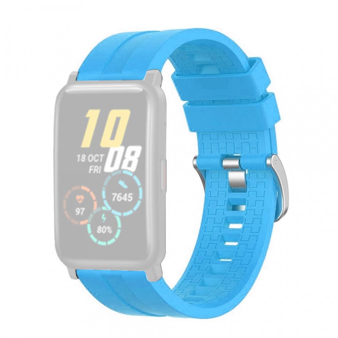 Other - Bracelet en silicone Sangle réglable 20mm bleu ciel pour votre Honor Watch ES - Accessoires bracelet connecté