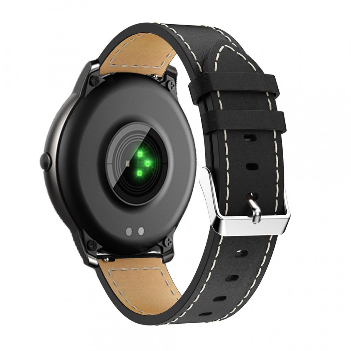 Other - Bracelet en cuir véritable noir pour votre Xiaomi Haylou Solar LS05 - Accessoires bracelet connecté
