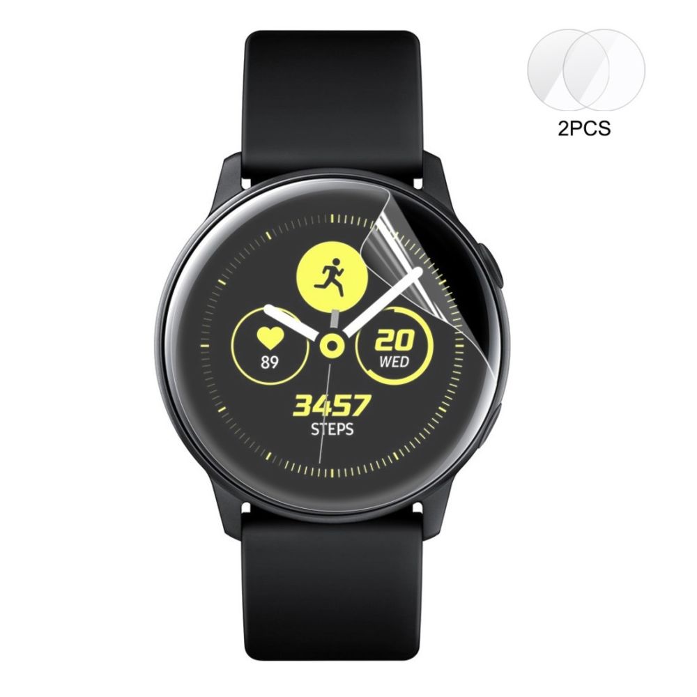 Wewoo - Protection écran Film de d'écran en TPU 2 PCS pour Samsung Galaxy Watch Active - Accessoires montres connectées