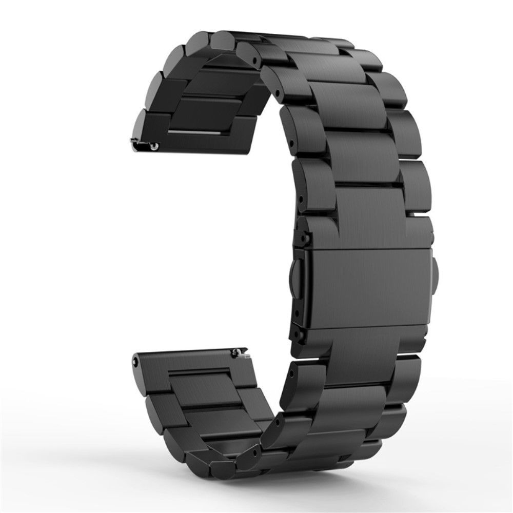 marque generique - Bracelet en métal noir pour votre TicWatch Pro Smart Watch 22mm - Accessoires bracelet connecté