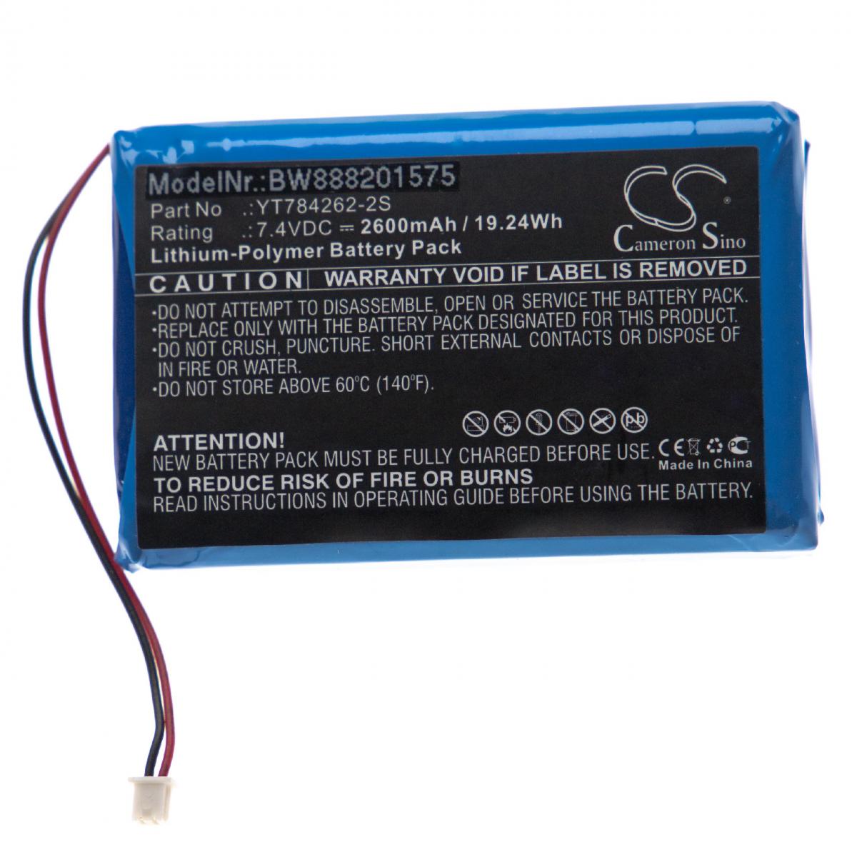 Vhbw - vhbw Batterie remplace Uniwell YT784262-2S pour caisse enregistreuse (2600mAh, 7,4V, Li-Polymère) - Autre appareil de mesure