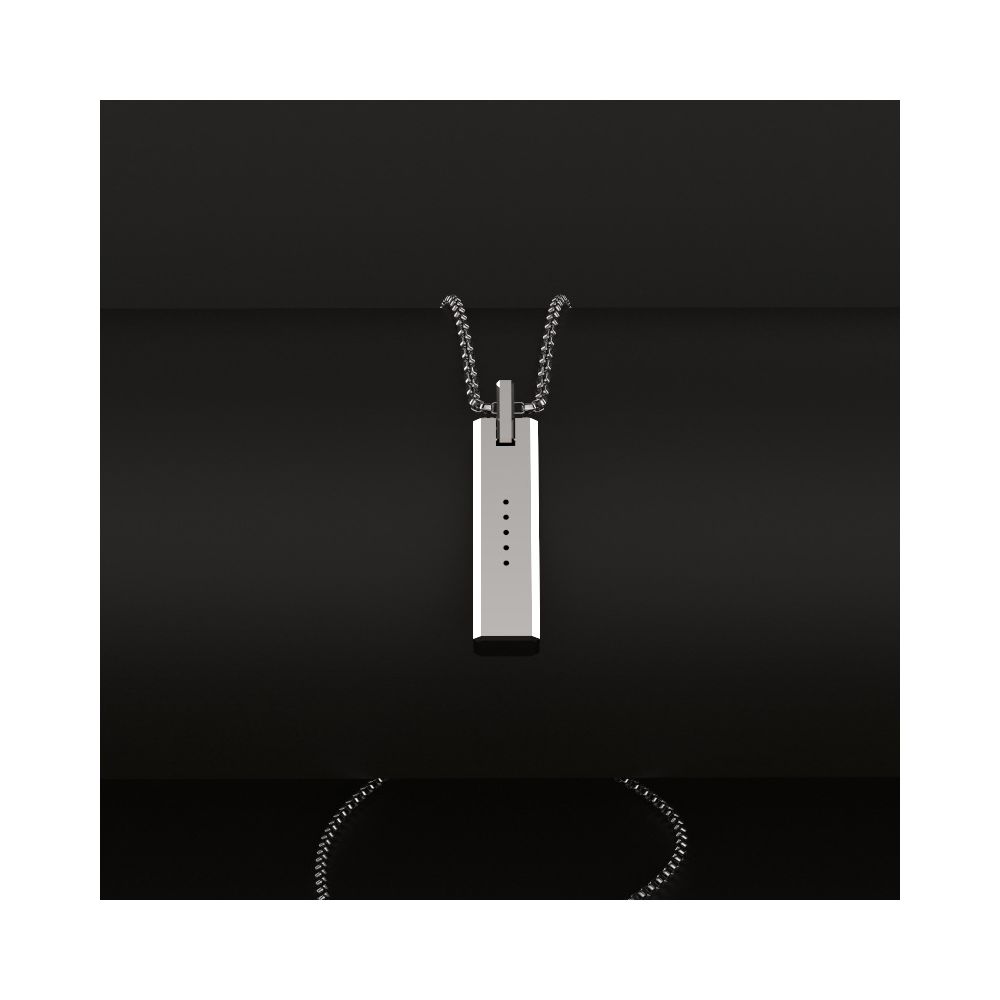 Wewoo - Bracelet argent pour Fitbit Flex 2, Hôte non inclus Mijobs Metal Collier à pendentif magnétique sans vis - Bracelet connecté