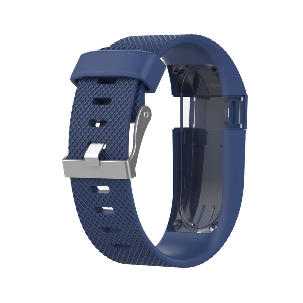Wewoo - Bracelet pour montre connectée Dragonne réglable en couleur unie FITBIT Charge / HR bleu - Bracelet connecté