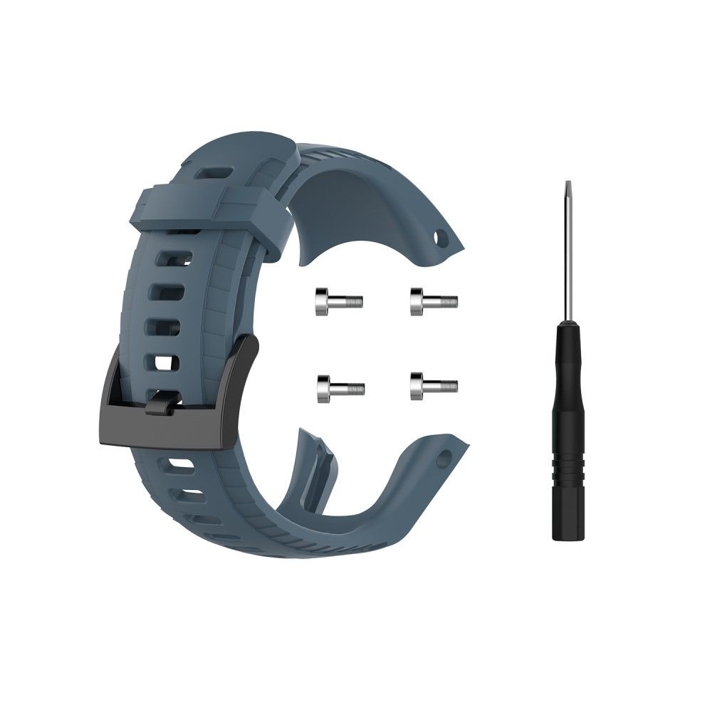marque generique - Bracelet en silicone souple bleu pour votre Suunto 5 22.5mm - Accessoires bracelet connecté