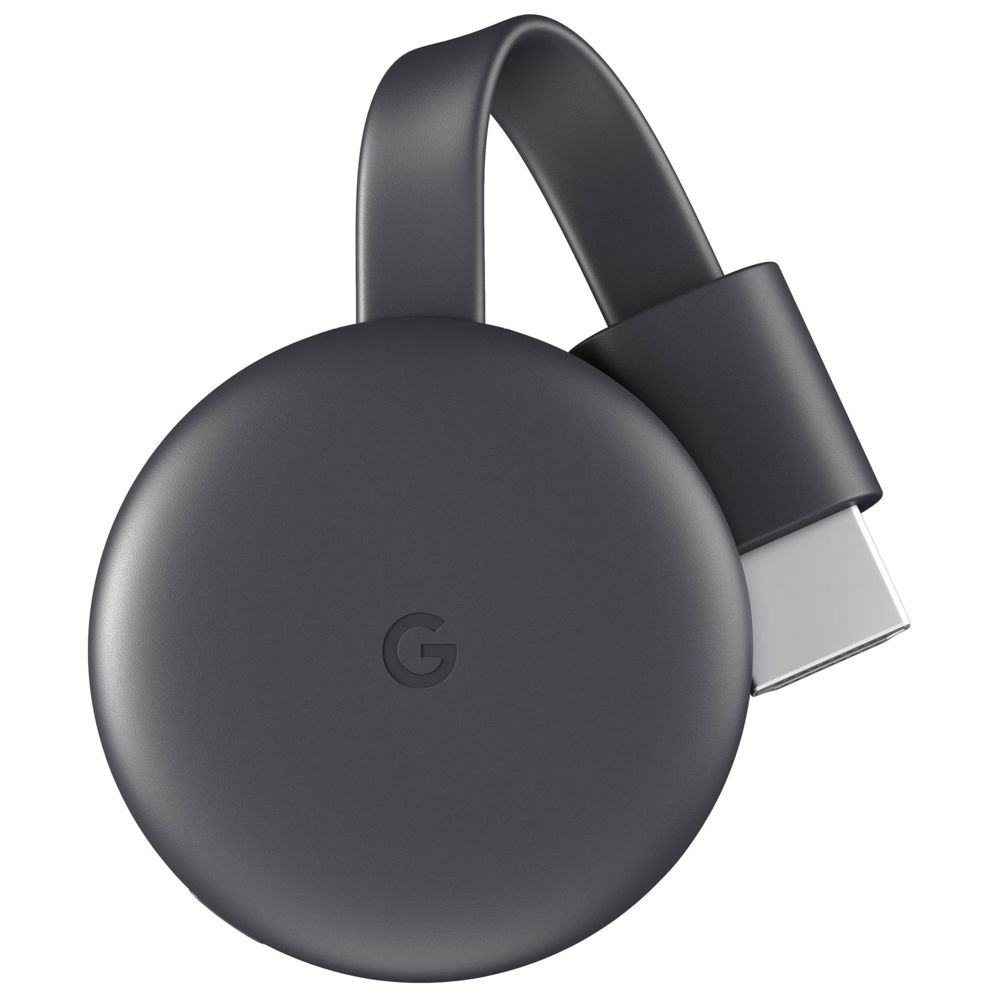 GOOGLE - Google Chromecast 3 connecteur de télévision intelligent Full HD HDMI Charbon - Passerelle Multimédia