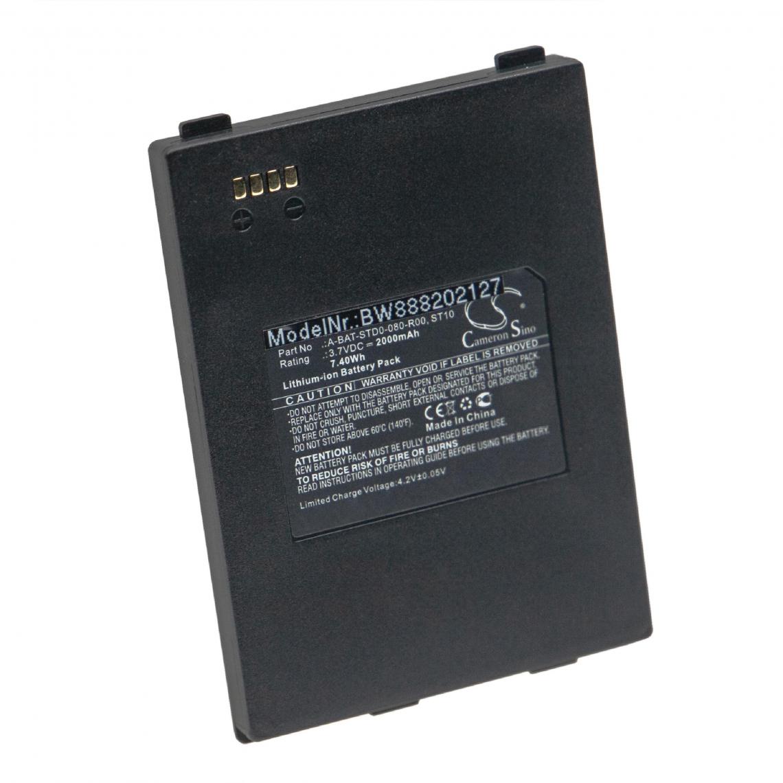 Vhbw - vhbw batterie remplacement pour M3 Mobile A-BAT-STD0-080-R00, B056H013-0001, ST10 pour scanner portable handheld (2000mAh, 3,7V, Li-ion) - Caméras Sportives