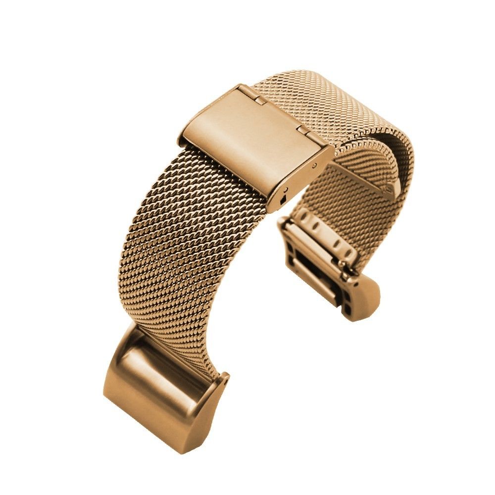 marque generique - Bracelet acier inoxydable pour Fitbit Charge 2 - Rose Gold - Accessoires bracelet connecté