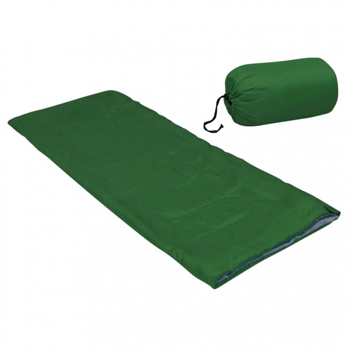 Vidaxl - vidaXL Sac de couchage léger enveloppe pour enfants Vert 670 g 15°C - Accessoires Mobilité électrique