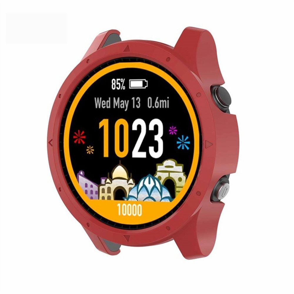 Wewoo - Boîtier de montre Étui de protection Smart Watch PC pour Garmin Forerunner 935 rouge - Accessoires montres connectées