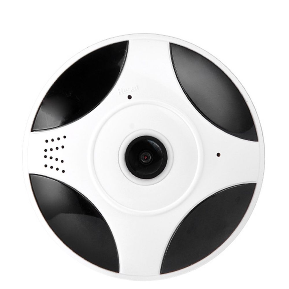 Generic - HD 1080P sans fil 360 degrés wifi panoramique caméra de surveillance intelligente UE blanc - Caméra de surveillance connectée