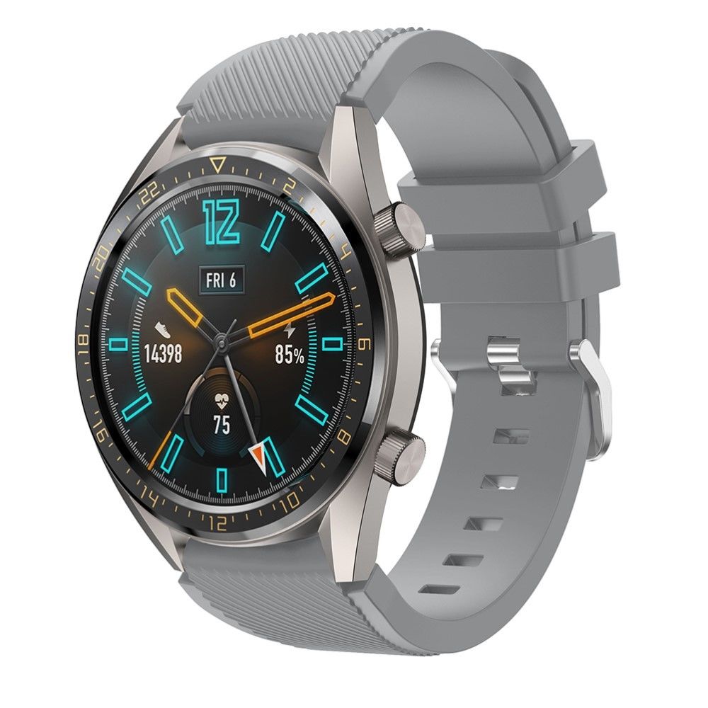 marque generique - Bracelet en silicone gris pour votre Huawei Watch GT - Accessoires bracelet connecté
