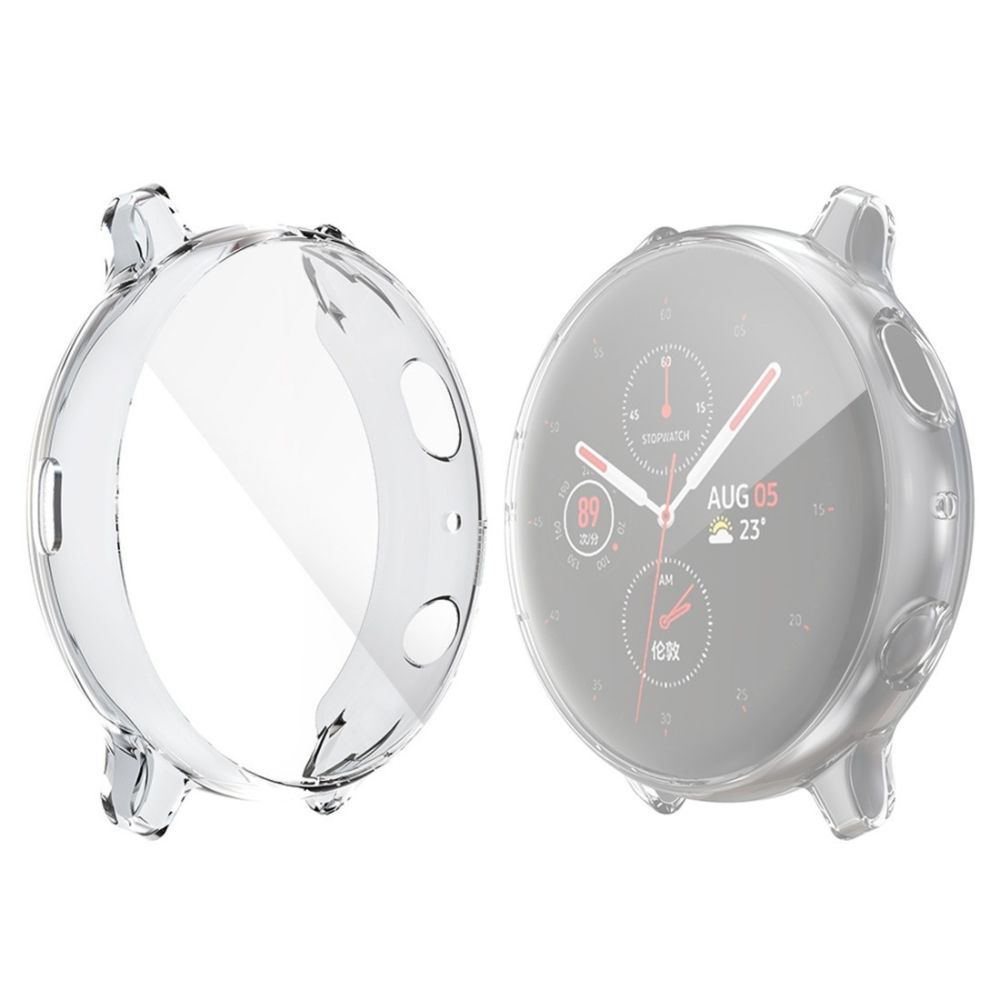 Wewoo - Boîtier de montre Pour Galaxy Watch Active 2 44 mm Housse en TPU transparente à couverture totale - Accessoires montres connectées