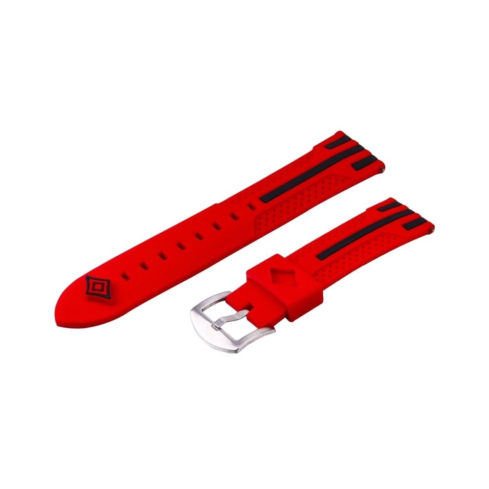 Wewoo - Bracelet rouge pour Samsung S3 Simple Fashion Stripes Pattern Montres Bande - Bracelet connecté
