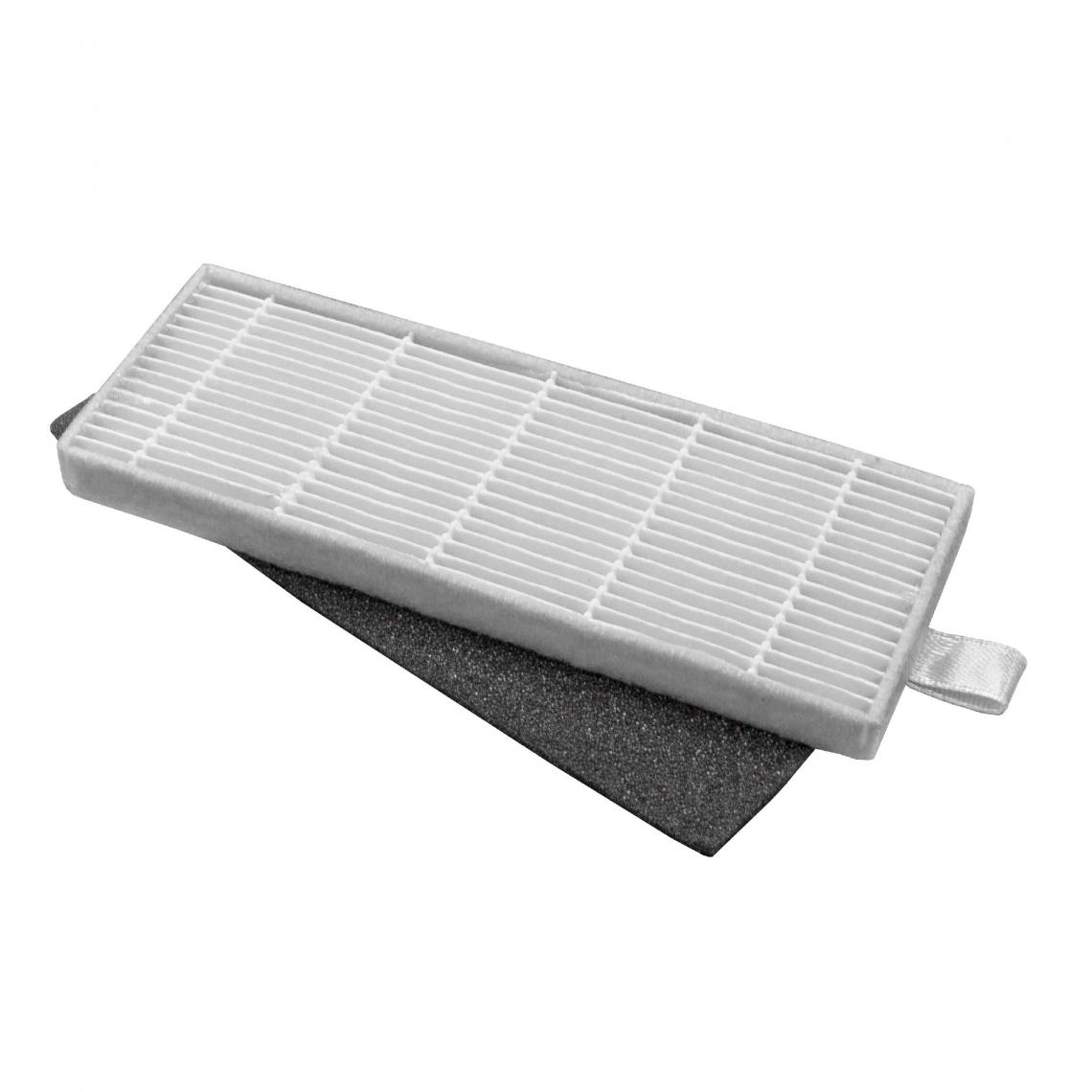 Vhbw - vhbw Lot de filtres compatible avec Zaco A4, A4s, A6, A6s aspirateur-robot - 2x filtres de rechange (filtre HEPA, filtre en mousse) - Accessoire entretien des sols