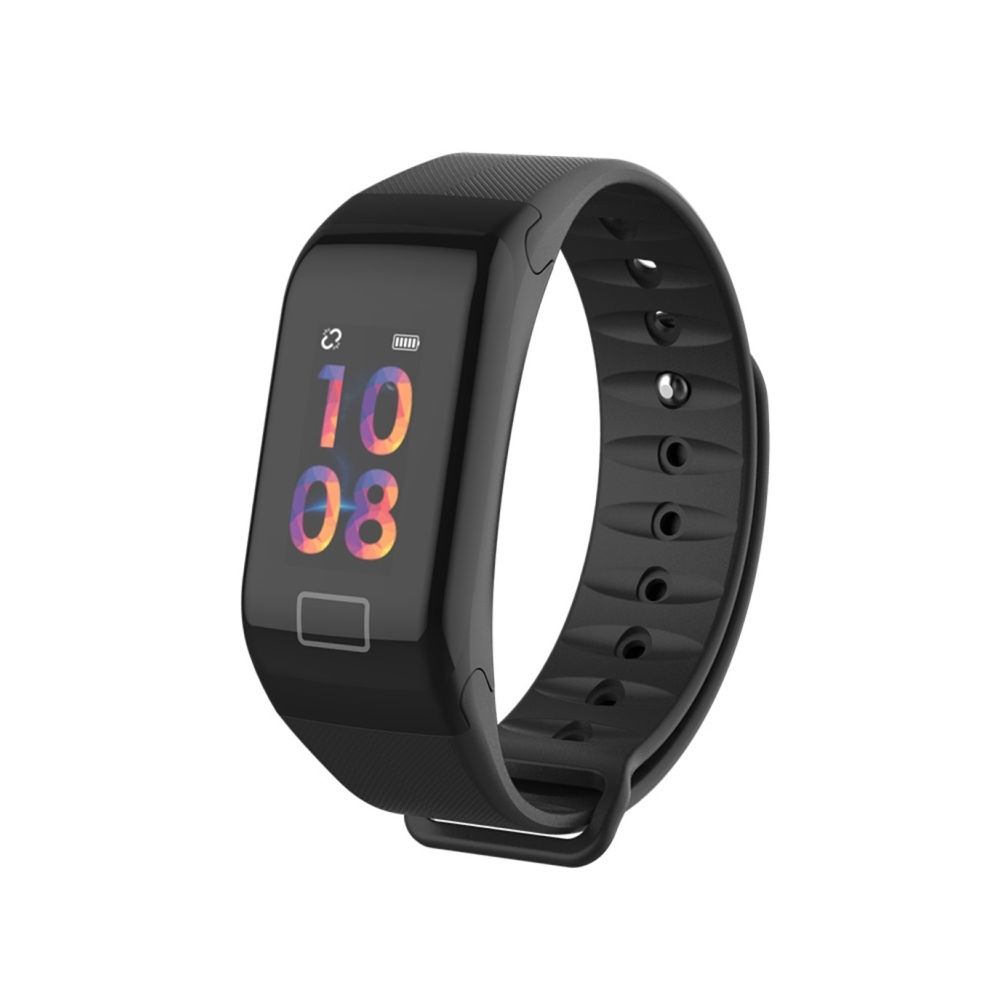 Wewoo - Bracelet connecté Smartwatch Fitness Tracker 0.96 pouces couleur écran à puce, IP67 étanche, soutien de mode sportive / moniteur de fréquence cardiaque / pression artérielle / de sommeil / rappel d'appel noir - Bracelet connecté