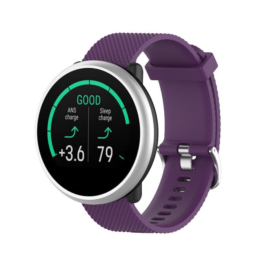 marque generique - Bracelet en silicone 20 mm souple violet pour votre Polar Ignite Smart Watch - Accessoires bracelet connecté