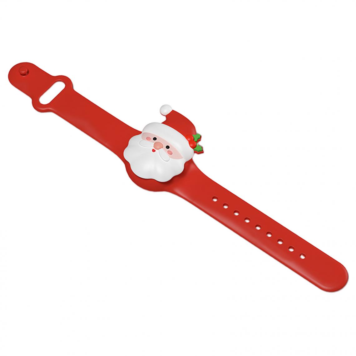 marque generique - Bracelet Désinfectant Pour Les Mains Adulte Réglable Avec Bouteille De Père Noël - Bracelet connecté