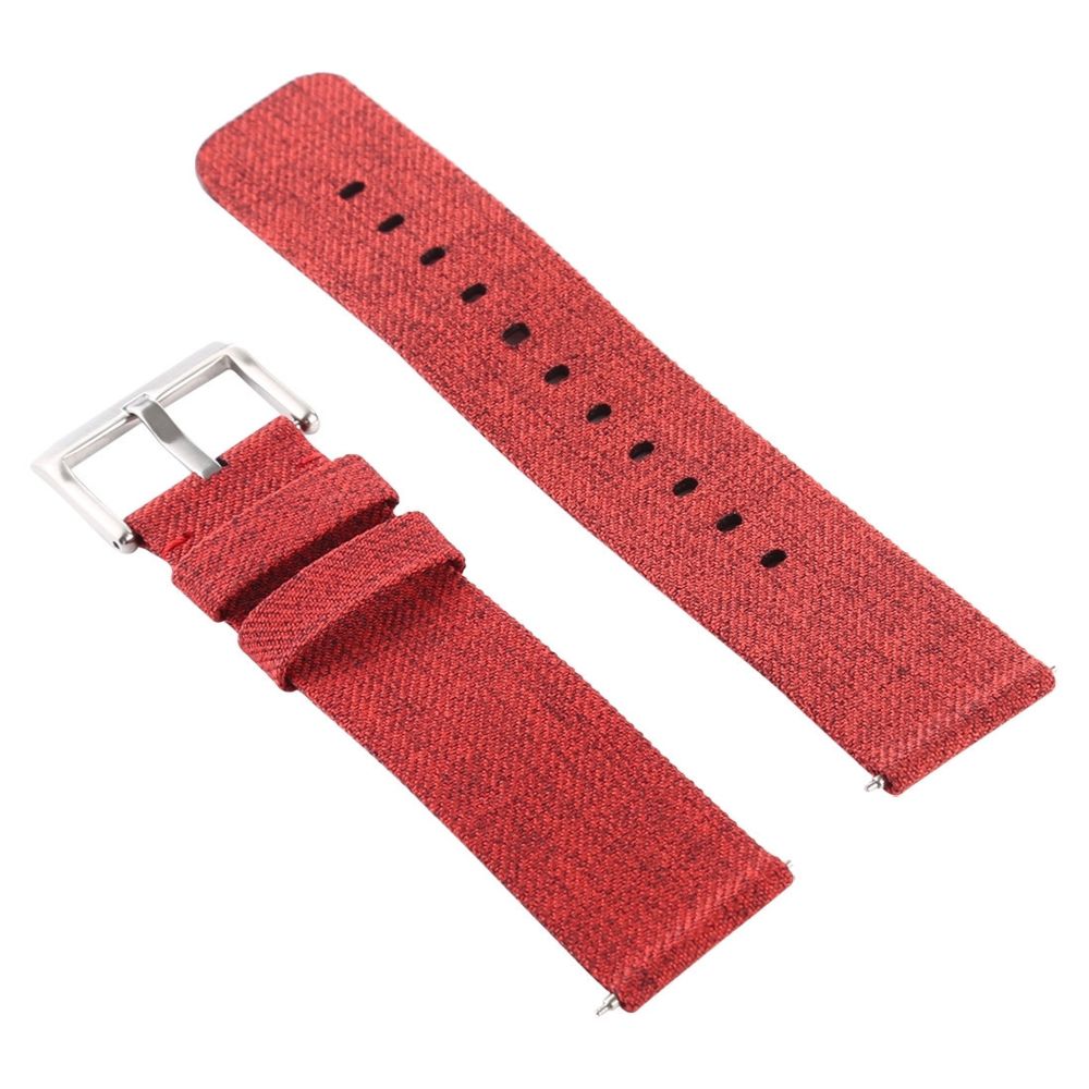 Wewoo - Bracelet pour montre connectée Dragonne en toile mode simple Fitbit Versa / 2 orange foncé - Bracelet connecté