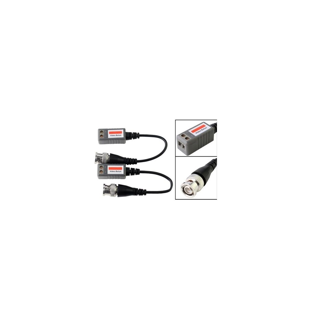 Wewoo - Gris Émetteur-récepteur vidéo passif 2 canaux 1 PCS - Accessoires sécurité connectée
