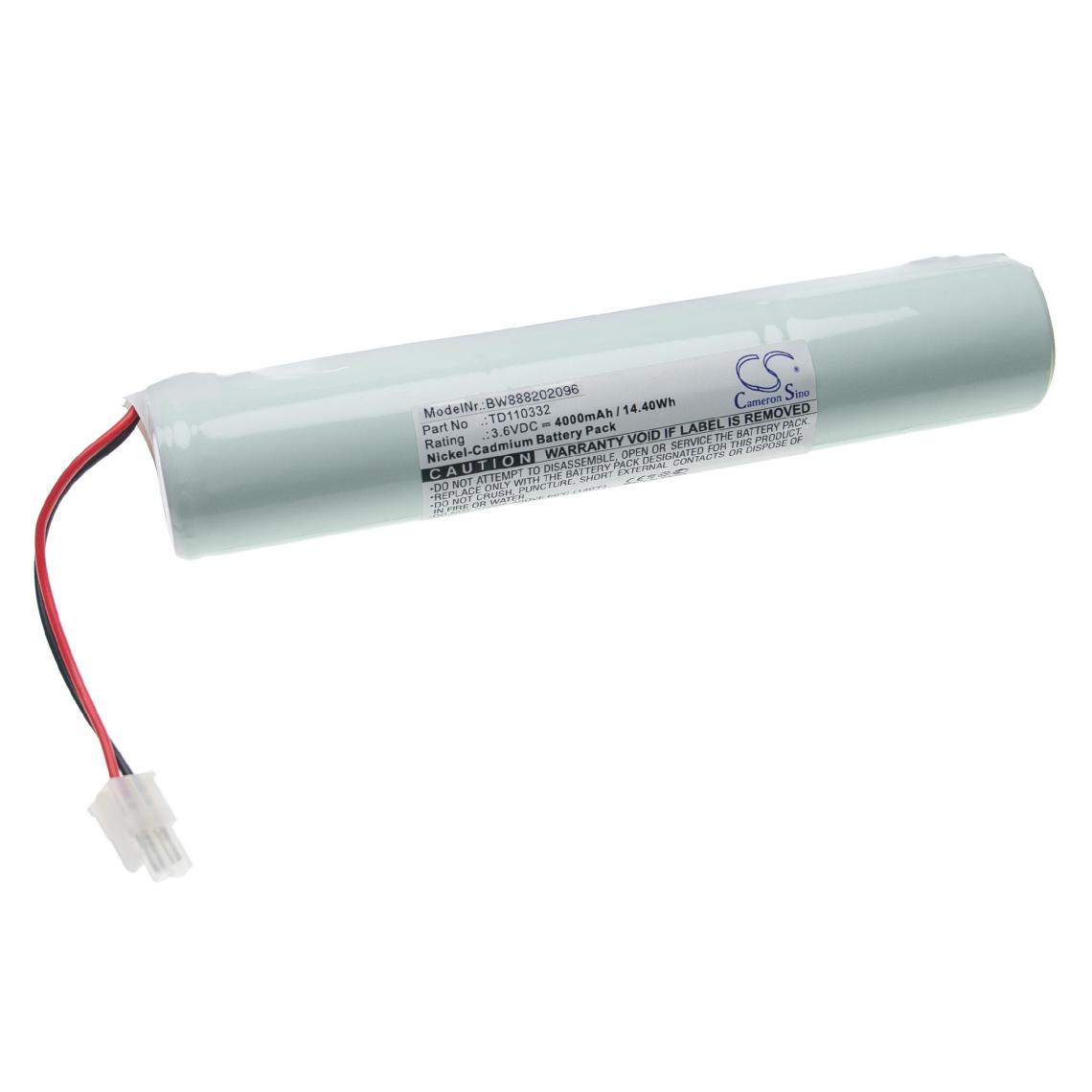 Vhbw - vhbw Batterie remplacement pour Schneider TD110332 pour éclairage d'issue de secours (4000mAh, 3,6V, NiCd) - Autre appareil de mesure