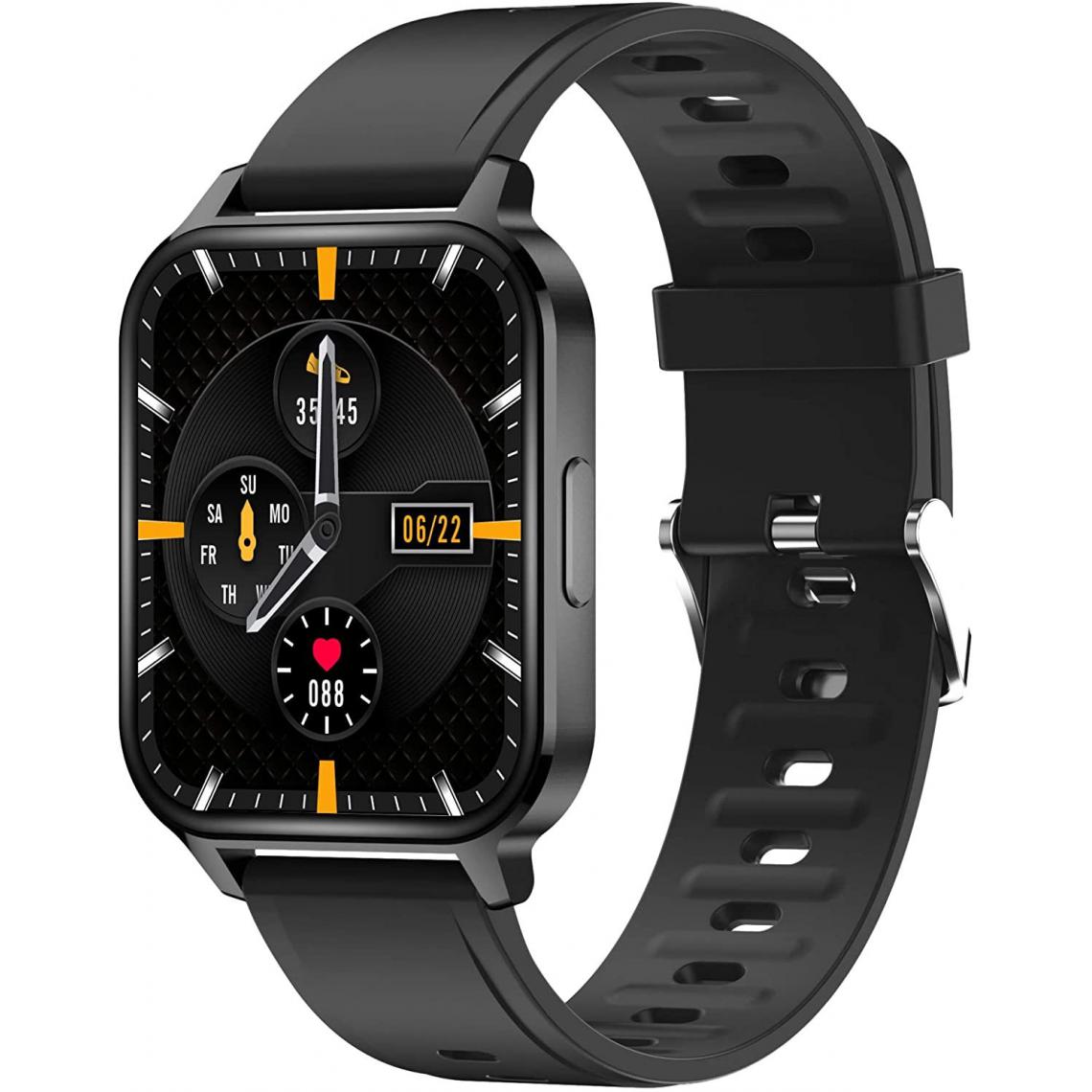 Chrono - Q-18 Smart Watch, Fitness Tracker, Activity Tracker, 1,7" HD, Ip68 Reloj Intelligent Bluetooth, Compteur de pas pour Femmes Hommesï¼noirï¼ - Montre connectée