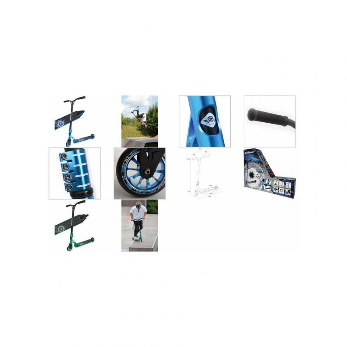 Schilder Fun Sport - Schildkröt Stunt Scooter Flipwhip Electric Blue - Trottinette électrique